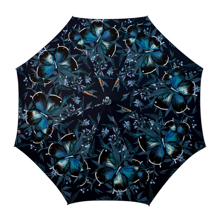 Beautiful Blue Butterflies  Golf Umbrellas