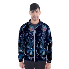 Beautiful Blue Butterflies  Men s Windbreaker by ArtsyWishy