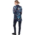 Beautiful Blue Butterflies  Long Sleeve Velvet Kimono  View2