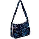 Beautiful Blue Butterflies  Zip Up Shoulder Bag View1