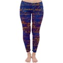 Majestic Purple And Gold Design Classic Winter Leggings View1