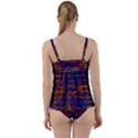 Majestic Purple And Gold Design Twist Front Tankini Set View2