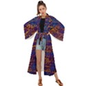 Majestic Purple And Gold Design Maxi Kimono View1