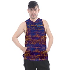 Majestic Purple And Gold Design Men s Sleeveless Hoodie by ArtsyWishy