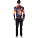 Orange and Blue Chamomiles Design Men s Long Sleeve Rash Guard View2