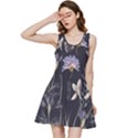 Butterflies and Flowers Painting Inside Out Racerback Dress View1