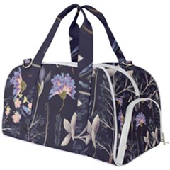 Butterflies And Flowers Painting Burner Gym Duffel Bag by ArtsyWishy