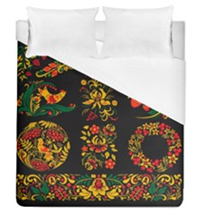 Russian Khokhloma Duvet Cover (queen Size) by goljakoff