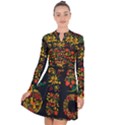 Russian khokhloma Long Sleeve Panel Dress View1