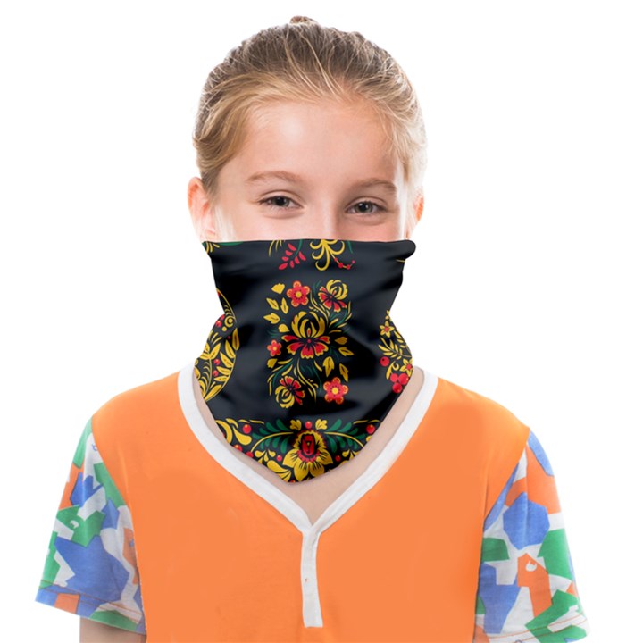 Russian khokhloma Face Covering Bandana (Kids)