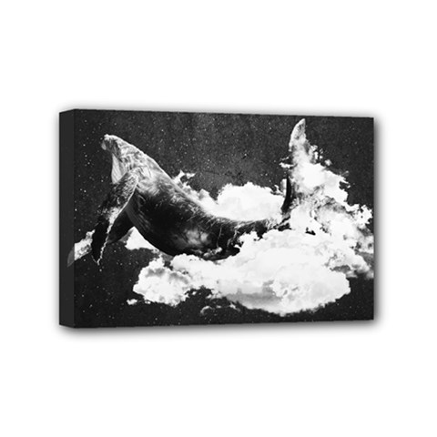 Whale Dream Mini Canvas 6  X 4  (stretched) by goljakoff