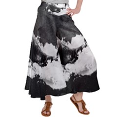 Whale Dream Satin Palazzo Pants by goljakoff