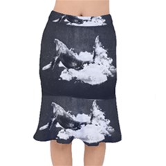 Whale Dream Short Mermaid Skirt by goljakoff