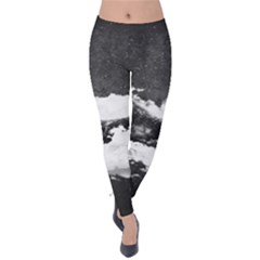 Whale Dream Velvet Leggings by goljakoff