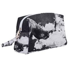 Whale Dream Wristlet Pouch Bag (large) by goljakoff