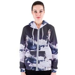 Blue Whale Dream Women s Zipper Hoodie by goljakoff