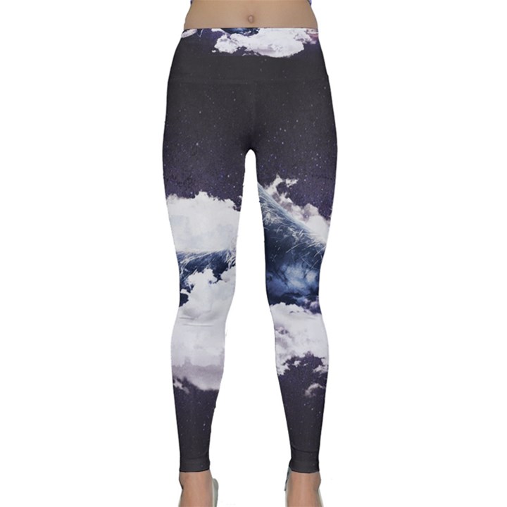 Blue whale dream Classic Yoga Leggings