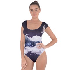 Blue Whale Dream Short Sleeve Leotard  by goljakoff