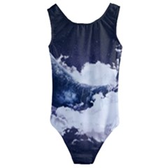 Blue Whale Dream Kids  Cut-out Back One Piece Swimsuit by goljakoff