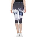 Blue whale dream Inside Out Lightweight Velour Capri Leggings  View1