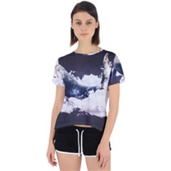 Blue Whale Dream Open Back Sport Tee by goljakoff