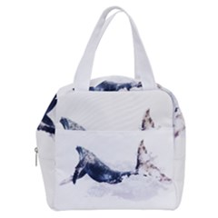 Blue Whale Dream Boxy Hand Bag by goljakoff