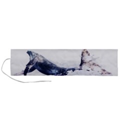 Blue Whale Dream Roll Up Canvas Pencil Holder (l) by goljakoff