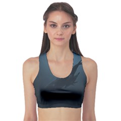 Blue Whale Family Sports Bra by goljakoff