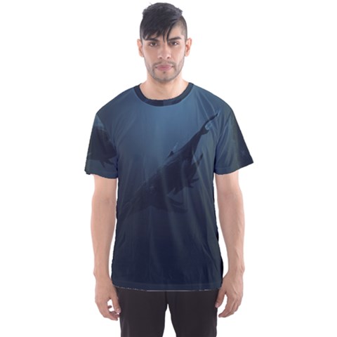 Blue Whale Family Men s Sport Mesh Tee by goljakoff