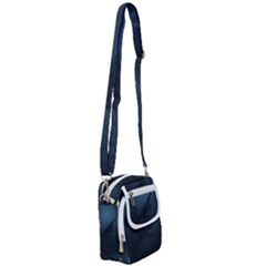 Blue Whale Family Shoulder Strap Belt Bag by goljakoff