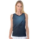 Blue whale family Women s Basketball Tank Top View1