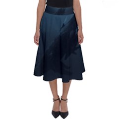 Blue Whale Family Perfect Length Midi Skirt by goljakoff