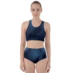 Blue Whale Family Racer Back Bikini Set by goljakoff