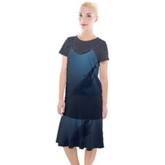 Blue Whale Family Camis Fishtail Dress by goljakoff