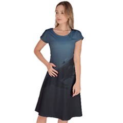 Blue Whale Family Classic Short Sleeve Dress by goljakoff