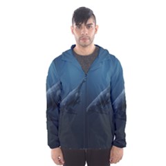 Whales Family Men s Hooded Windbreaker by goljakoff