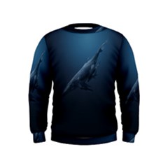 Whales Family Kids  Sweatshirt by goljakoff