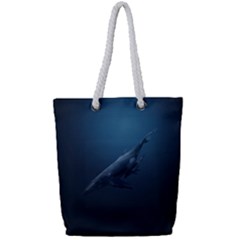 Whales Family Full Print Rope Handle Tote (small) by goljakoff