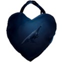 Whales family Giant Heart Shaped Tote View2