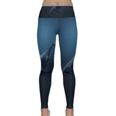 Whales Family Lightweight Velour Classic Yoga Leggings by goljakoff