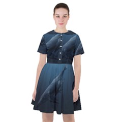 Whales Family Sailor Dress by goljakoff