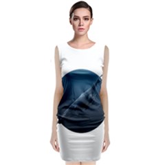 Whales Sleeveless Velvet Midi Dress by goljakoff