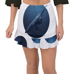 Whales Fishtail Mini Chiffon Skirt by goljakoff