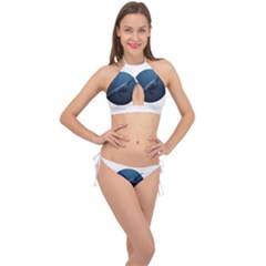 Whales Cross Front Halter Bikini Set by goljakoff