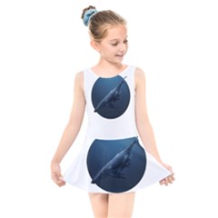 Whales Kids  Skater Dress Swimsuit by goljakoff