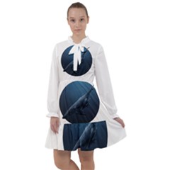 Whales All Frills Chiffon Dress by goljakoff