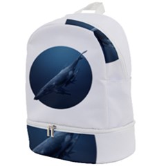 Whales Zip Bottom Backpack by goljakoff