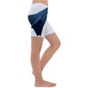 Blue whales Kids  Lightweight Velour Capri Yoga Leggings View3