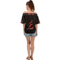 Dragon Off Shoulder Short Sleeve Top View2