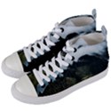 Mountain landscape Women s Mid-Top Canvas Sneakers View2